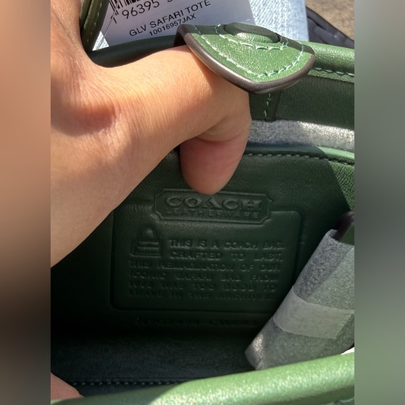 Coach ReEdition Safari Bag in Hunter Green - Picture 8 of 9